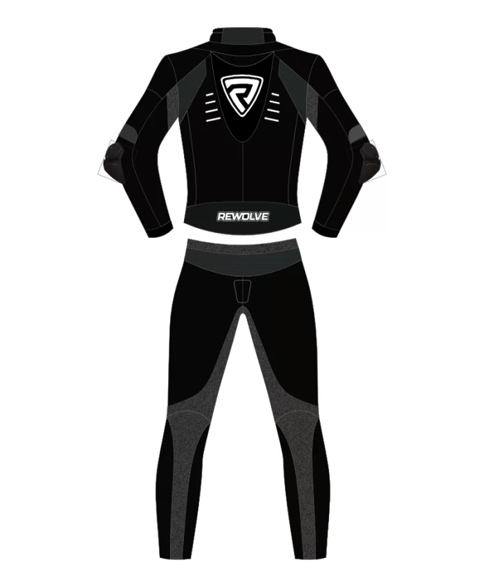 Ergo motorbike leather suit back